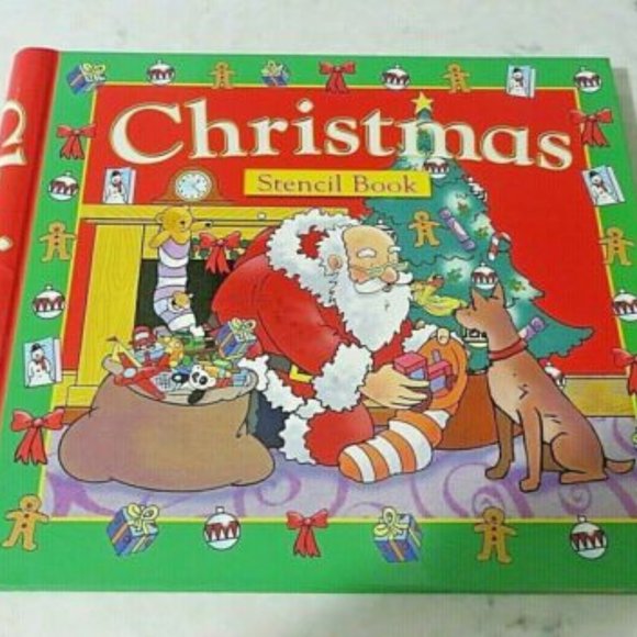 Christmas Stencil Book by Gail Penston Book NWOT - Picture 1 of 3